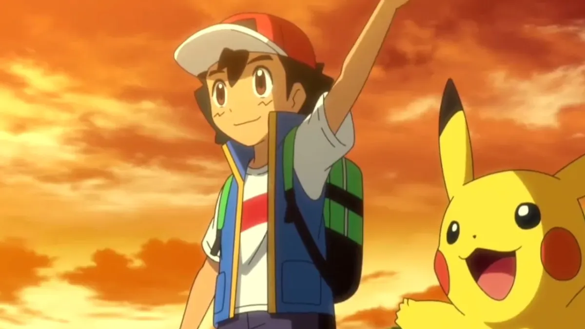 O adeus de Ash e Pikachu em Pokémon.