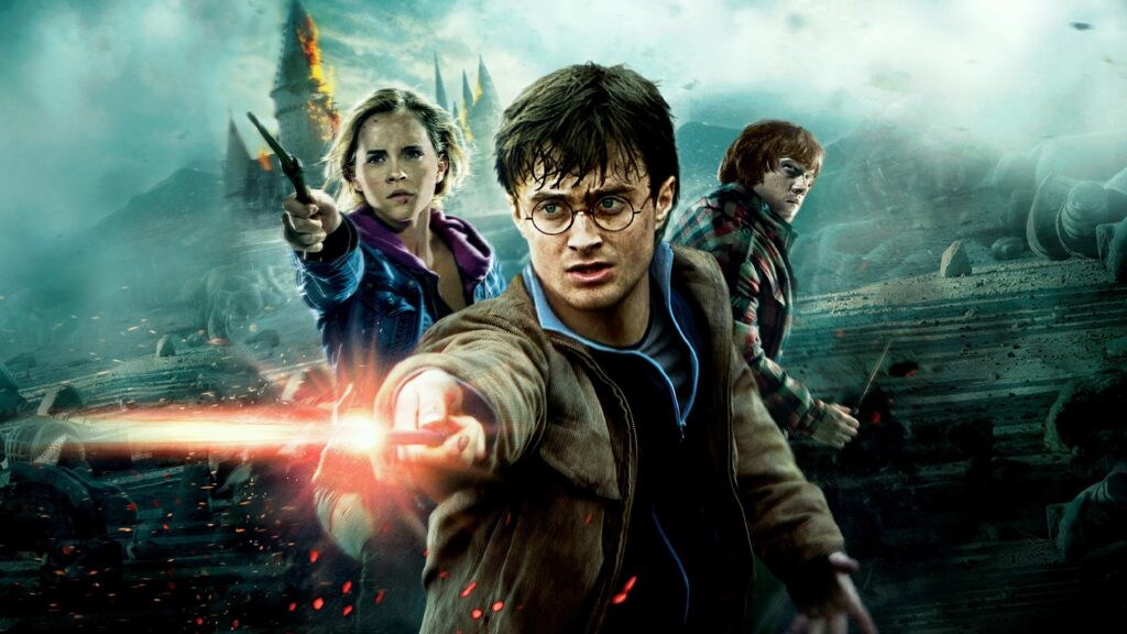 Harry Potter , Ron Weasley e Hermione Granger.